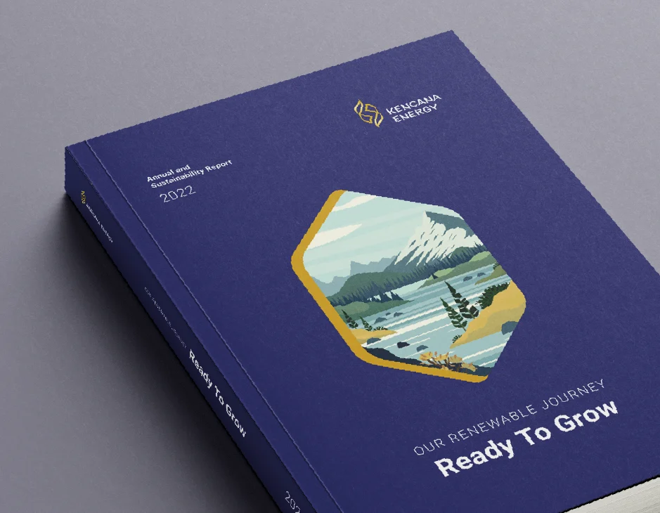 Presenting company growth through engaging design